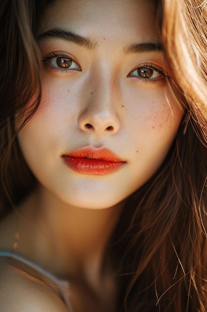 close up asian younge woman