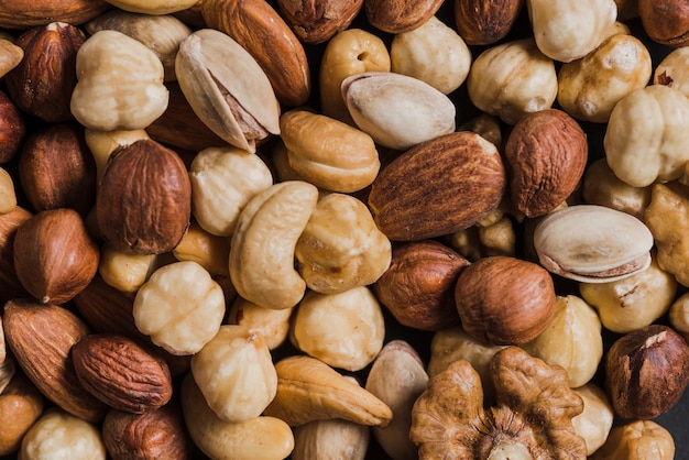 Photo close-up assorted nuts