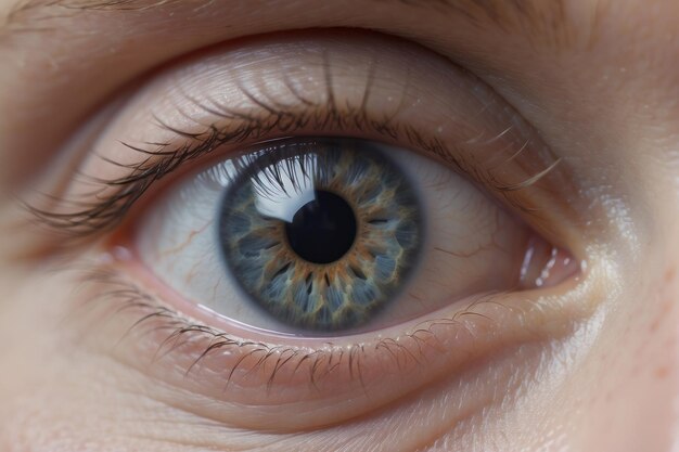 Photo close up of an babys eye