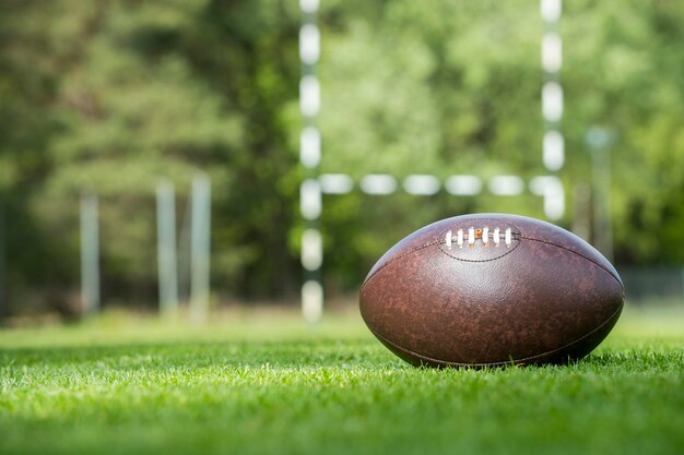 Close-up of ball on field