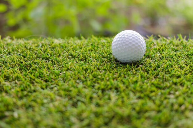 Close-up of ball on field