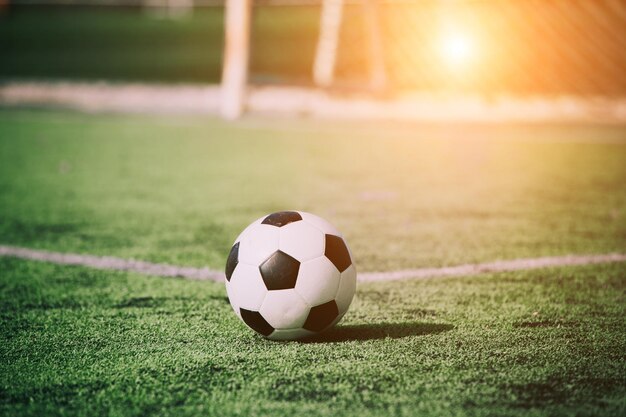 Close-up of ball on field