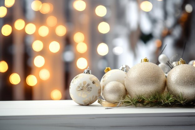 Photo close up of balls on christmas tree