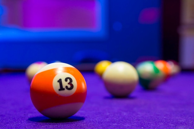 Close-up of balls on table