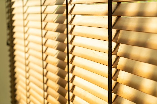 close-up bamboo blind, bamboo curtain, chick, Venetian blind or sun-blind - soft focus point