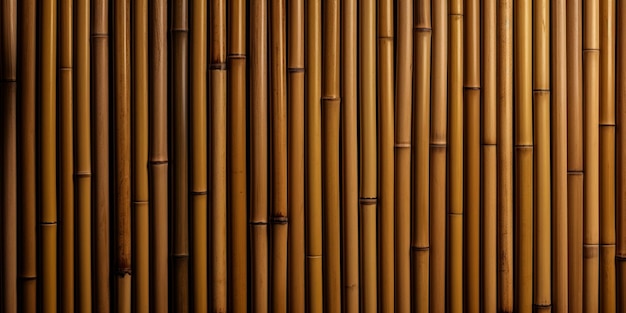 A close up of a bamboo wall