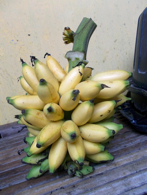 Close-up of banana on table