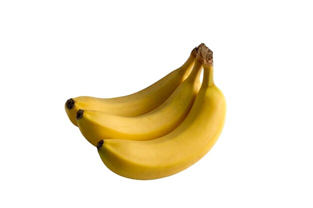 Close-up of bananas against white background