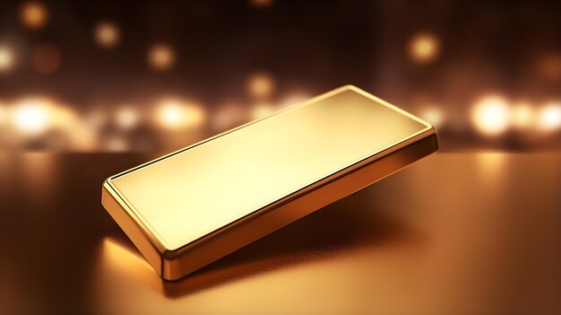 Photo close up of a bar of gold