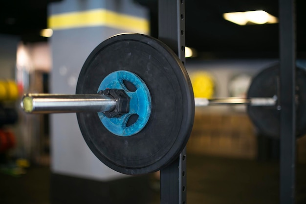 Photo close-up of barrel in gym