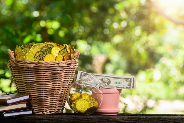 Photo close-up of a basket