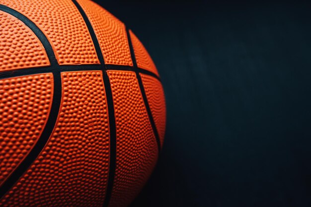 Photo close-up of basketball