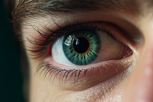 Close up of beautiful eye looking at the camera