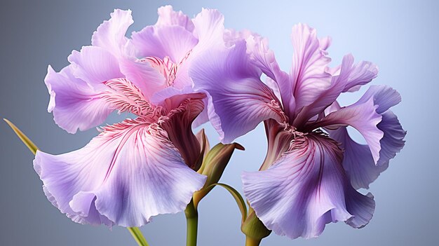 Close up of beautiful iris flowers