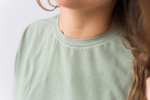 Photo close-up of a beautiful woman