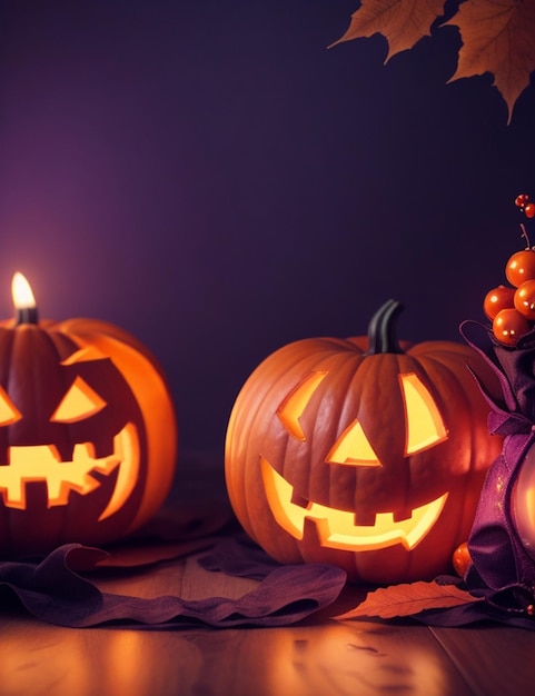 Close up of beautifully Halloween on cozy blurred background wallpaper 8k
