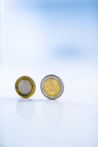 Close-up of beauty products on white background