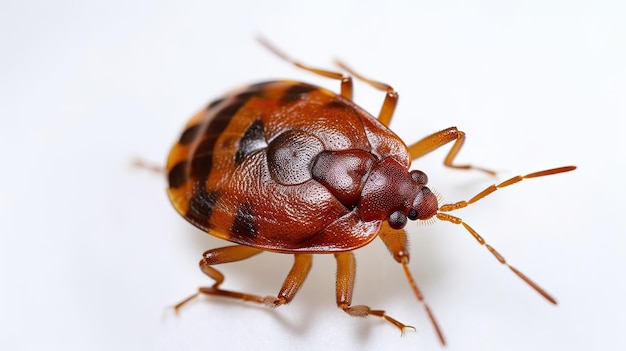 A close up of a bed bug