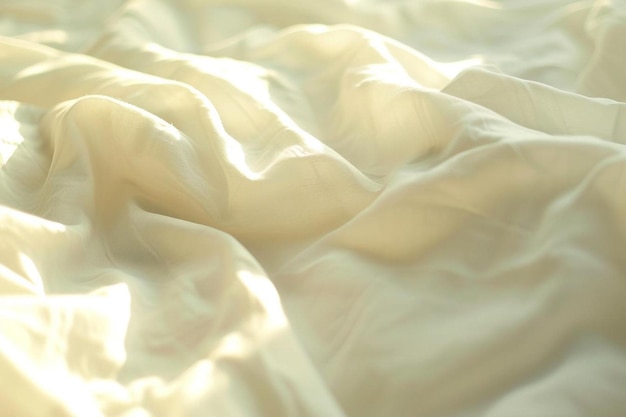 Photo a close up of a bed with white sheets