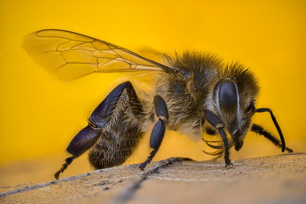 Close-up of bee pollinating on flower