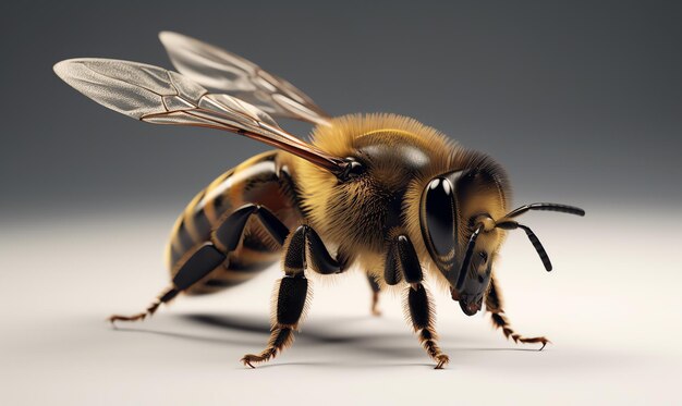 Premium Photo | A close up of a bee