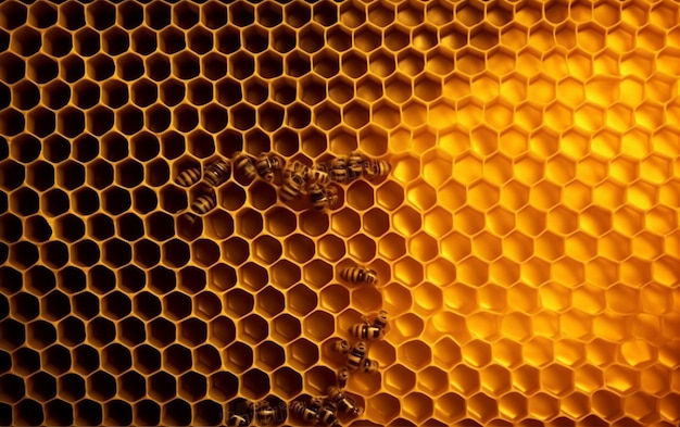 A close up of a beehive with the word bee on it