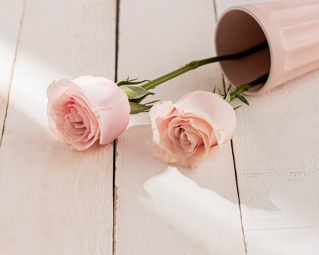 Foto close-up beeld van valentijn; s dag concept met rozen