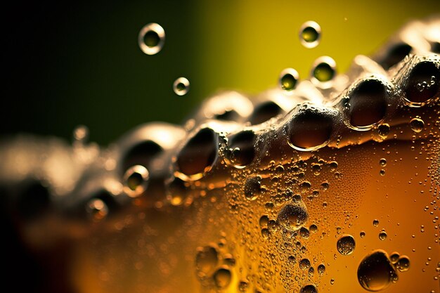 close up of a beer