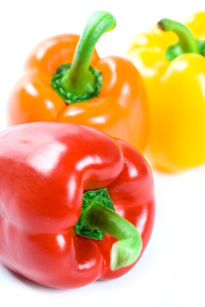 Close-up of bell peppers in plate