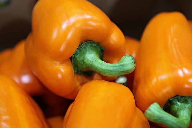 Foto prossimo piano dei peperoncini