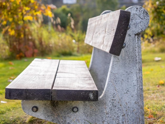 Photo close-up of bench