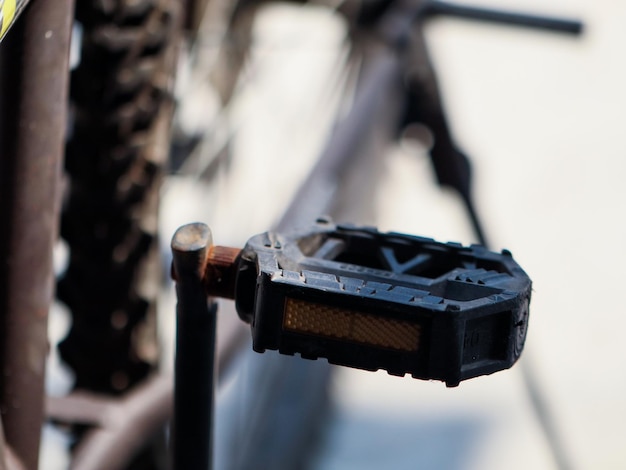 Photo close-up of bicycle paddle