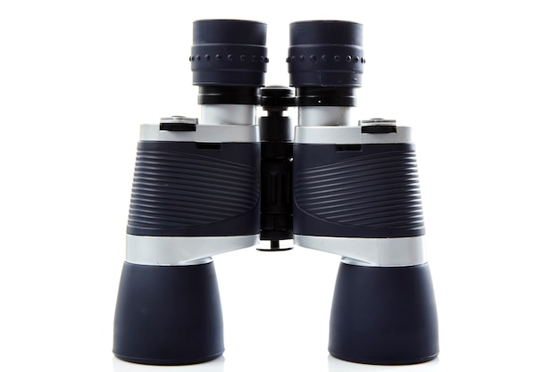 Photo close-up of binoculars  white background