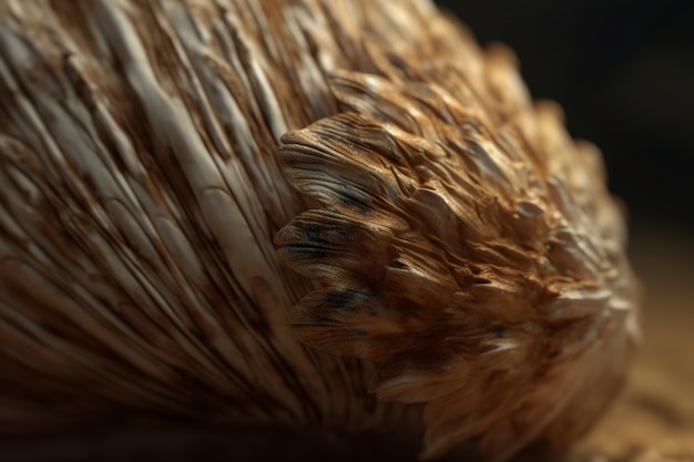 Photo a close up of a bird's feathers