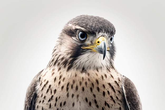 A close up of a bird's head and beak