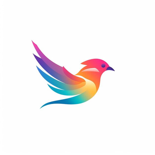 Photo a close up of a bird with a colorful tail on a white background generative ai