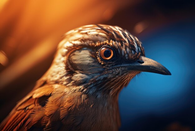 A close up of a bird