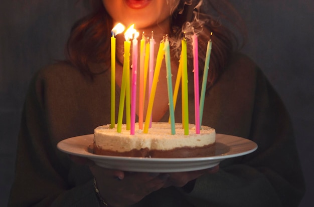 Photo close-up of birthday cake