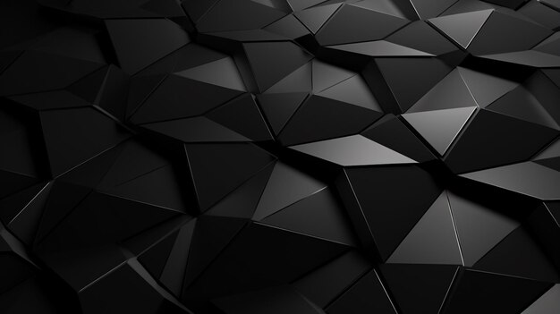 Photo a close up of a black abstract background with a lot of cubes generative ai