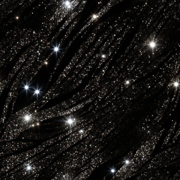 A close up of a black background with a lot of stars generative ai