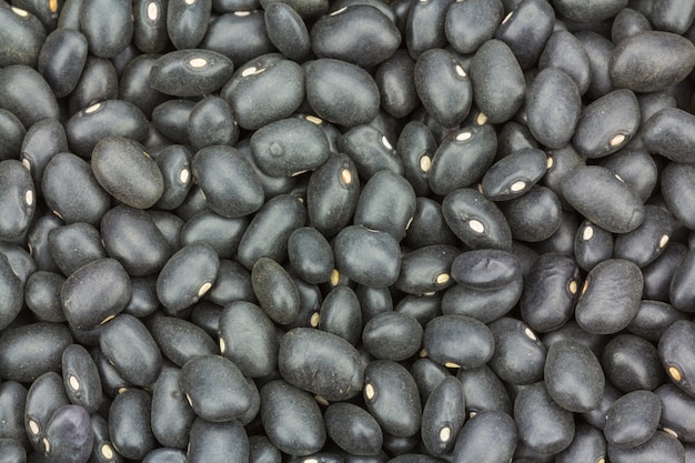 Close up black beans 