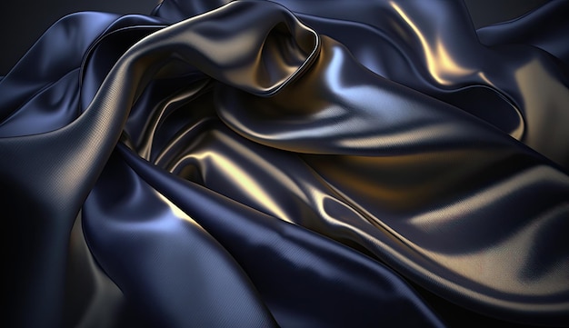 A close up of a black and gold fabric