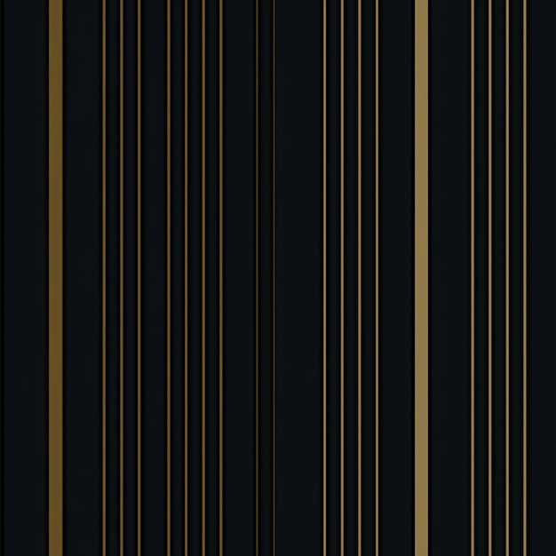 a close up of a black and gold striped wallpaper generative ai