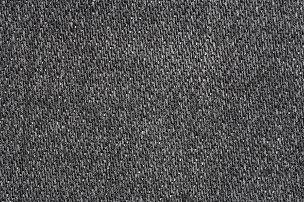 Close up of black jean texture