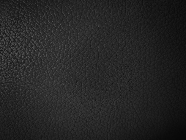 close-up of black leather texture