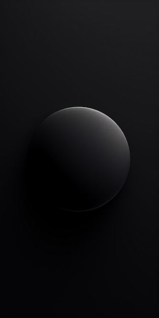 a close up of a black object on a black surface generative ai