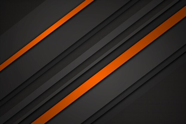 Photo a close up of a black and orange striped background with a black background generative ai