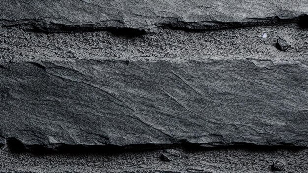 Photo a close up of a black slate stone