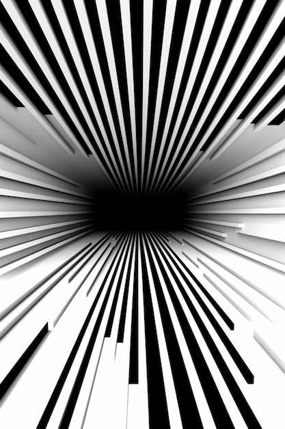 a close up of a black and white abstract background with lines generative ai