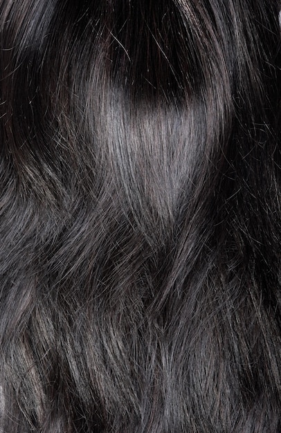 Photo a close up of a black and white hair